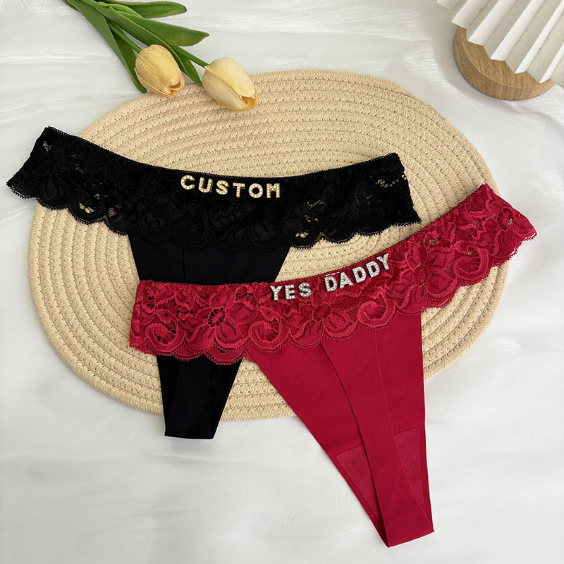 Thong Bikini Women - Tanga personalizada con nombre de letra