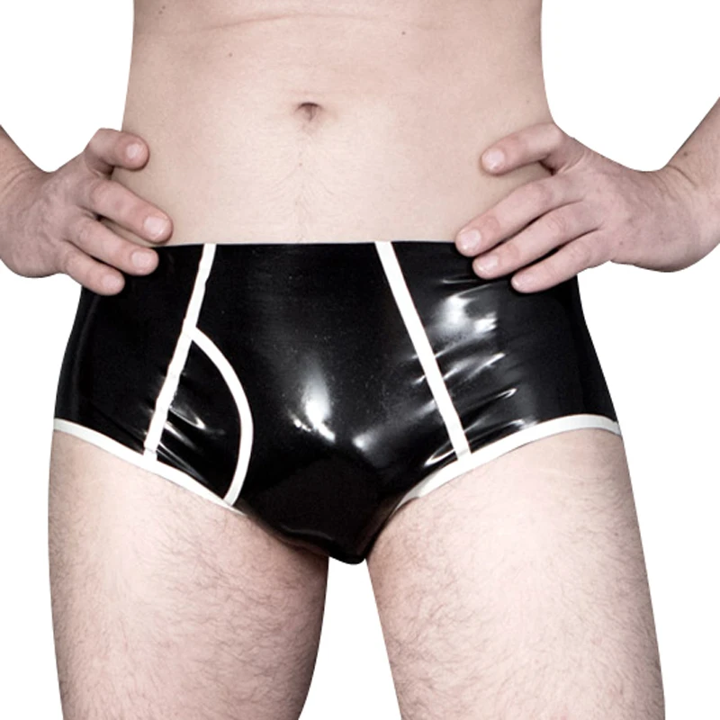 Boyshort Underwear - Calzoncillos de látex para fiesta con